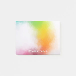 Modern Colourful Blue Purple Green Red Yellow Post-it Notes