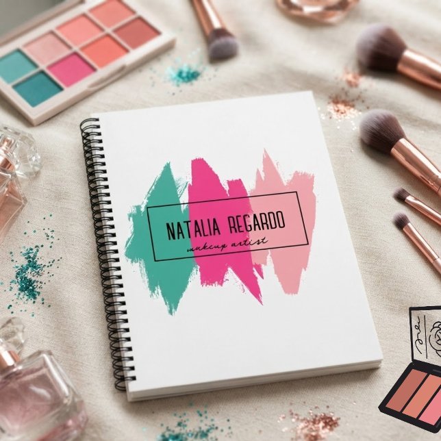 Modern Colourful Brush Strokes Notebook For Girls (Creator Uploaded)