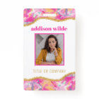 Modern Colourful Brushstrokes Gold Chic Business I