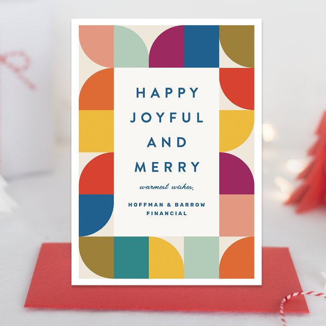 Modern Colourful Business Christmas Holiday Card (Creator Uploaded)