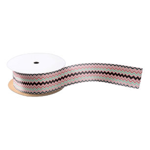 Modern Colourful Chevron Seamless Pattern Satin Ribbon