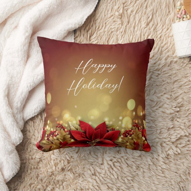Modern Colourful Christmas Theme Cushion (Blanket)