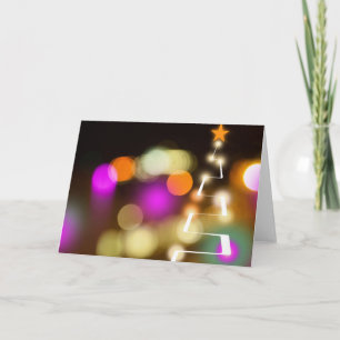 Modern Colourful Christmas Tree Holiday Card
