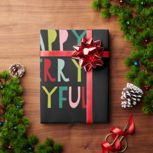 Modern & Colourful Christmas Wrapping Paper