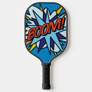 Modern Colourful Comic Book BOOM Pickleball Paddle