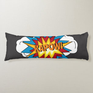 Modern Colourful Comic Book KAPOW Pop Art Body Cushion