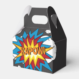 Modern Colourful Comic Book KAPOW Pop Art Favour Box