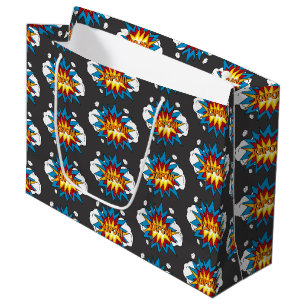 Modern Colourful Comic Book KAPOW Pop Art Large Gift Bag