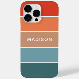 Modern Colourful Earth Colorblock Personalised Nam Case-Mate iPhone 14 Pro Max Case