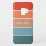 Modern Colourful Earth Colorblock Personalised Nam Case-Mate Samsung Galaxy S9 Case<br><div class="desc">This colourful and modern design features a colour-block pattern in blue,  brown and orange with your personalised name #samsung #cases #galaxycases #electronics</div>