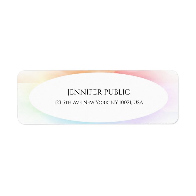 Modern Colourful Elegant Professional Simple Retur (Front)