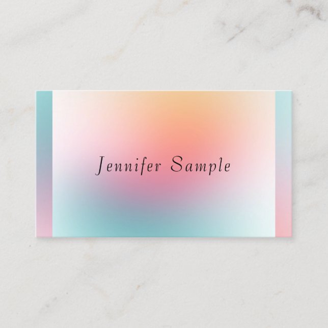 Modern Colourful Elegant Professional Template Business Card (Front)