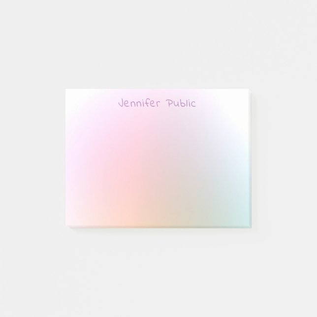 Modern Colourful Elegant Professional Template Post-it Notes (Front)