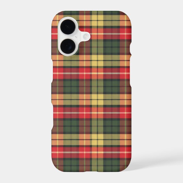 Modern Colourful Festive Plaid Pattern (Back)