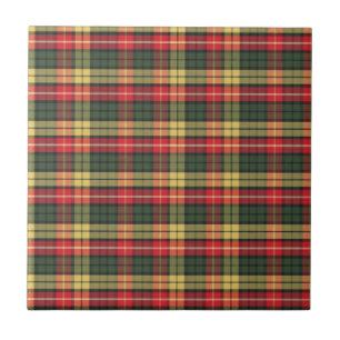 Modern Colourful Festive Plaid Pattern Tile