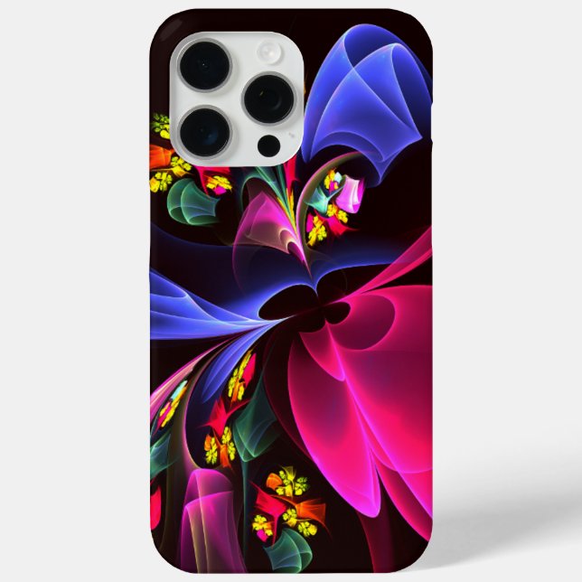 Modern Colourful Floral Abstract Art Pattern #06 Case-Mate iPhone Case (Back)