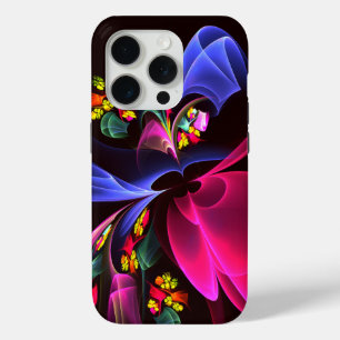 Modern Colourful Floral Abstract Art Pattern #06 iPhone 15 Pro Case