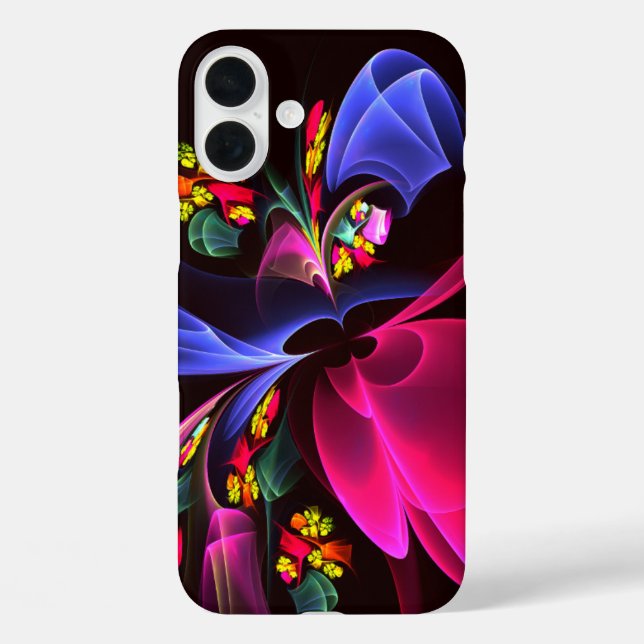 Modern Colourful Floral Abstract Art Pattern #06 Case-Mate iPhone Case (Back)