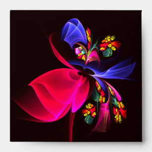 Modern Colourful Floral Abstract Art Pattern #06 Envelope