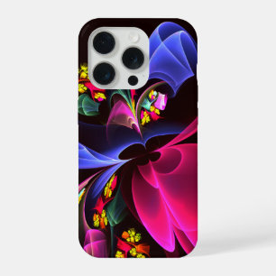 Modern Colourful Floral Abstract Art Pattern #06 iPhone 15 Pro Case