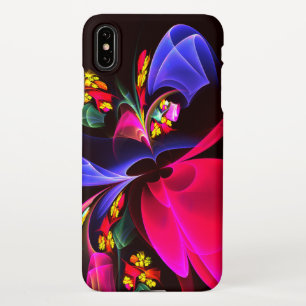 Modern Colourful Floral Abstract Art Pattern #06 iPhone XS Max Case