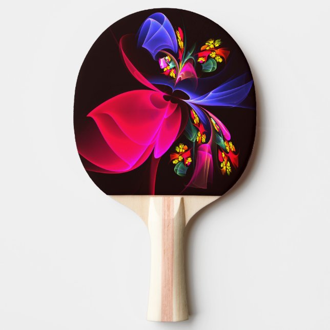 Modern Colourful Floral Abstract Art Pattern #06 Ping Pong Paddle (Front)