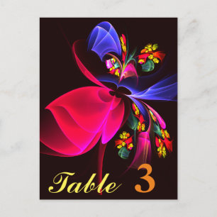 Modern Colourful Floral Abstract Art Pattern #06 Postcard