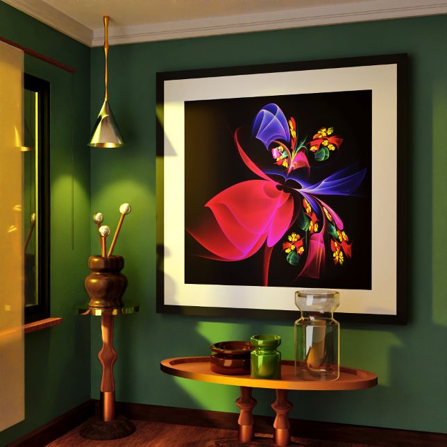 Modern Colourful Floral Abstract Art Pattern #06 Poster (Modern Colorful Floral Abstract Art Pattern #06 Poster)