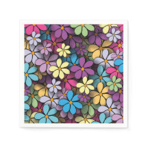Modern Colourful Floral Pattern