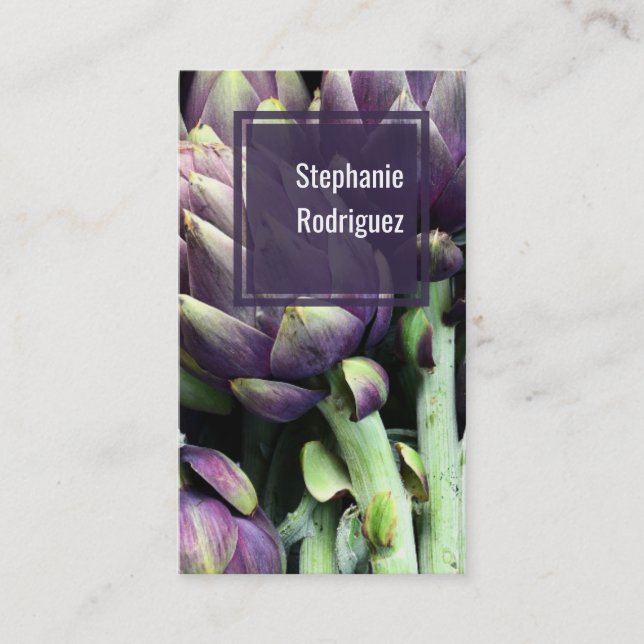 Modern Colourful Food Business Card (Front)