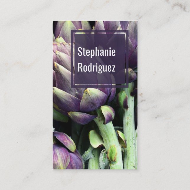 Modern Colourful Food Business Card (Front)