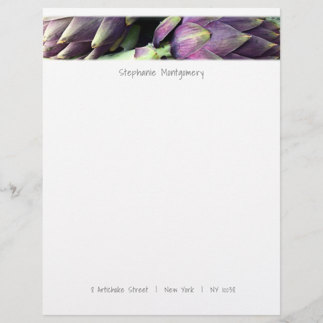 Modern Colourful Food Custom Letterhead (Front)