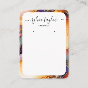 modern colourful frame earring frame display logo business card