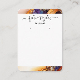 modern colourful frame earring frame display logo business card