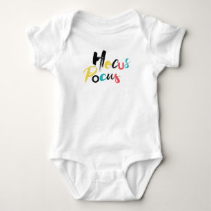 Modern, colourful, fun, cool, trendy Hocus Pocus Baby Bodysuit