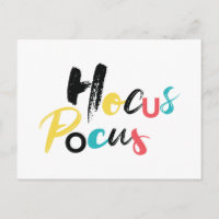 Modern, colourful, fun, cool, trendy Hocus Pocus