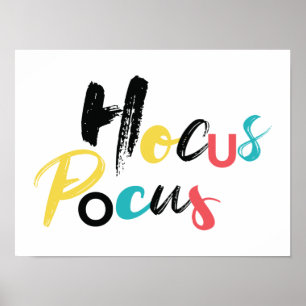 Modern, colourful, fun, cool, trendy Hocus Pocus Poster