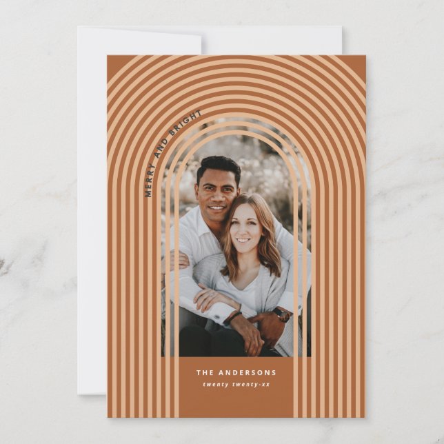 Modern colourful geometric abstract holiday photo (Front)