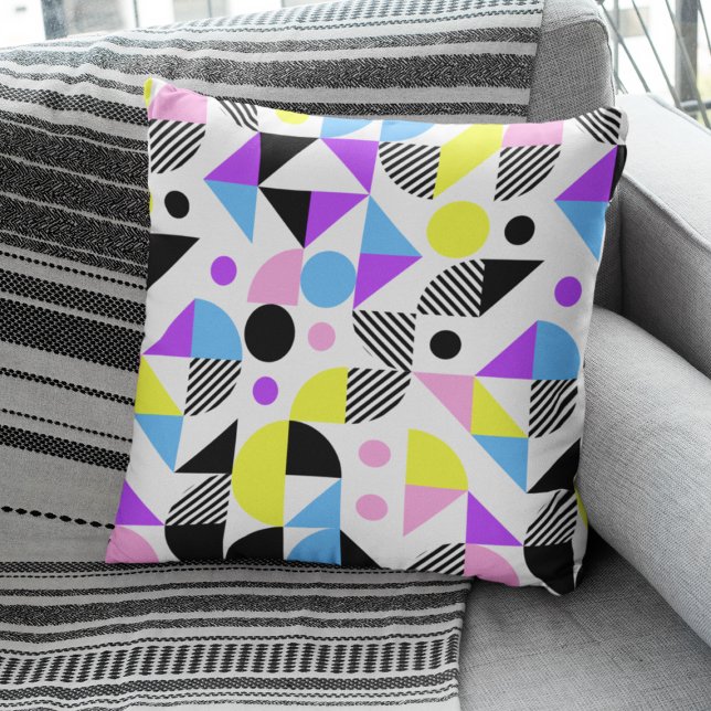 Modern Colourful Geometric Pattern Cushion (Creator Uploaded)
