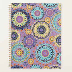 Modern Colourful Geometrical Circles Pattern Planner