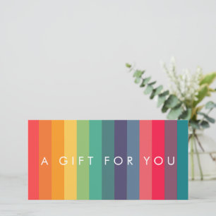 Modern Colourful Gift Certificate With Logo