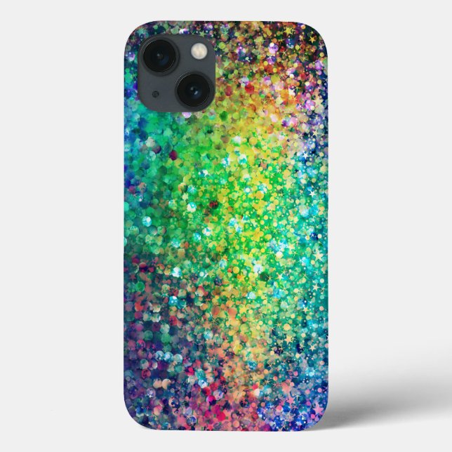 Modern Colourful Glitter Texture Print GR1 Case-Mate iPhone Case (Back)