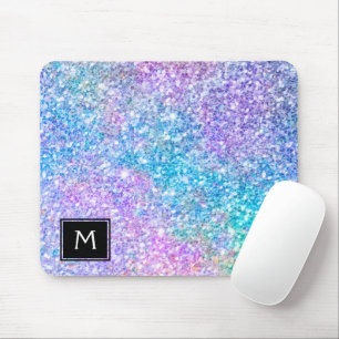 Modern Colourful Glitter With Black Accent Mouse Mat
