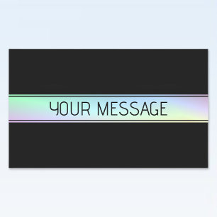 Modern Colourful Gradient & Editable Text Rectangular Sticker