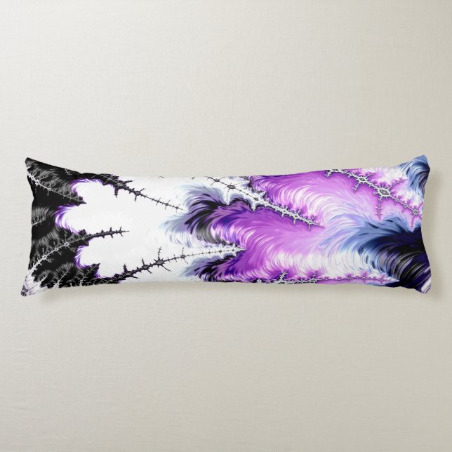 Modern Colourful Gradient Fractal Art Body Cushion (Front)