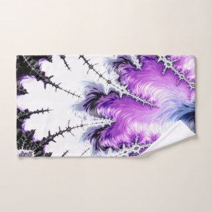 Modern Colourful Gradient Fractal Art Hand Towel