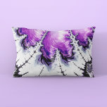 Modern Colourful Gradient Fractal Art Lumbar Cushion<br><div class="desc">This product features an abstract fractal gradient in purple,  white and black.</div>
