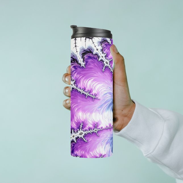 Modern Colourful Gradient Fractal Art Thermal Tumbler (Creator Uploaded)