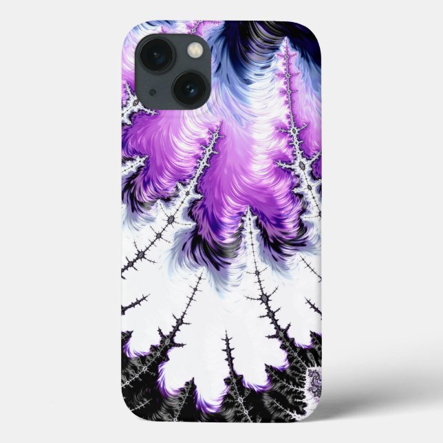 Modern Colourful Gradient Fractal Case-Mate iPhone Case (Back)