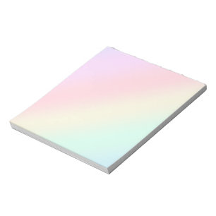 Modern colourful gradient Watercolor Rainbow Notepad